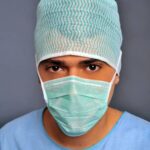 Μάσκα χειρουργείου τριών στρωμάτων δετή non woven