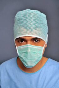 Μάσκα χειρουργείου τριών στρωμάτων δετή non woven