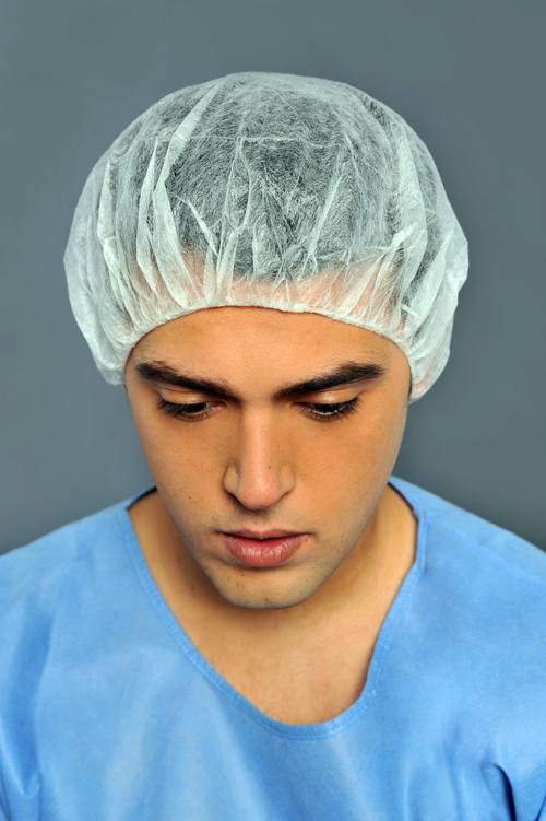 Σκουφάκι με λάστιχο περιμετρικά non woven - Image 1